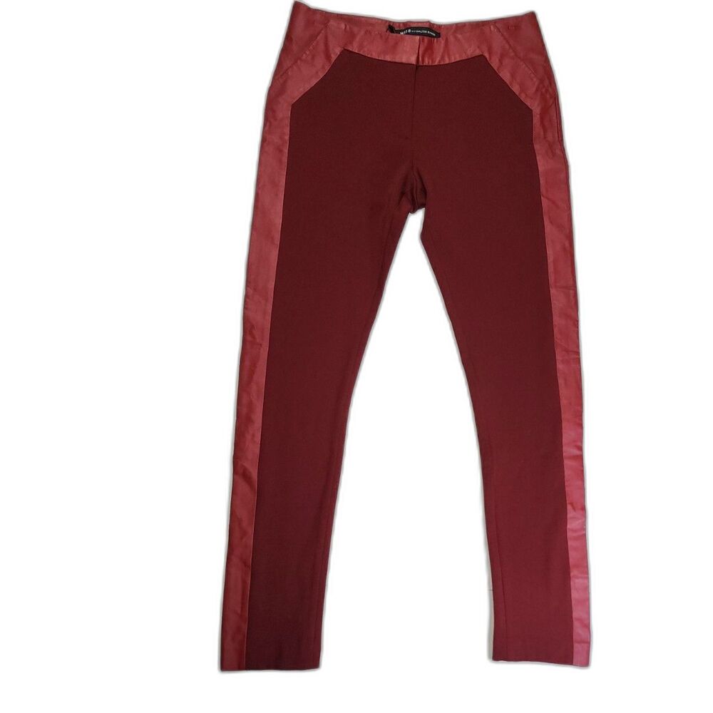 NWT W118 by Walter Baker Burgundy Rebecca Skinny Pants Size 2